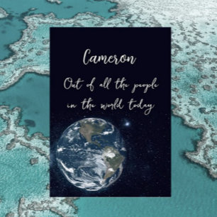 Sortie de ce monde carte d'anniversaire
