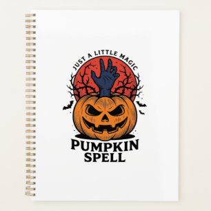 Sortilège de citrouille vintage Halloween sorcière