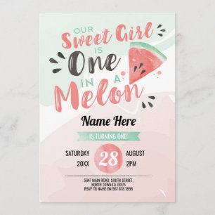 Sortir Sweet Girl One 1st Melon Premier Invitation