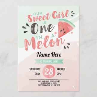 Sortir Sweet Girl One 1st Melon Premier Invitation