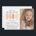 Sote Popsicle Summer Party for Kids Invitation<br><div class="desc">Invitation tout le monde à un délicieux bain d'été avec cette gâterie surgelée invitation anniversaire! Doté de jolies popsicles, de couleurs ludiques et d'un agencement gai, ce design est parfait pour la fête ensoleillée de votre enfant. Personnalisez facilement les détails et donnez le ton pour une fête d'anniversaire douce et...</div>