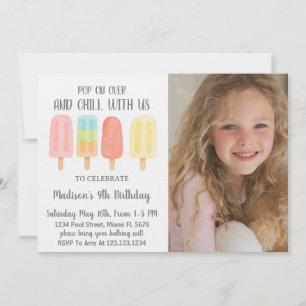 Sote Popsicle Summer Party for Kids Invitation
