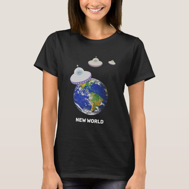 Soucoupes volantes partout dans le monde T-shirt (Devant)