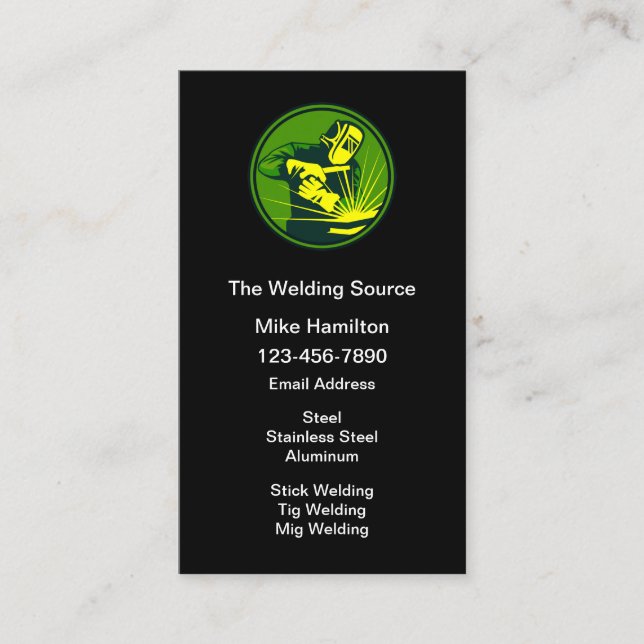 Soudage de Cartes de visite uniques (Devant)