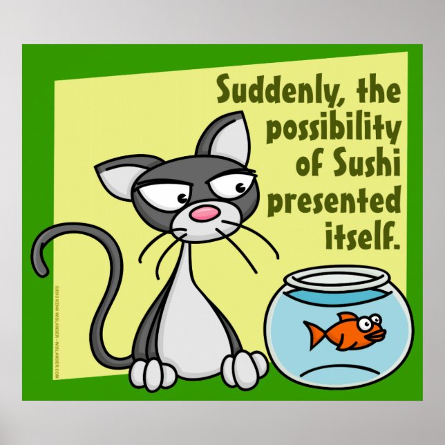 Soudain Poster Sushi (Devant)