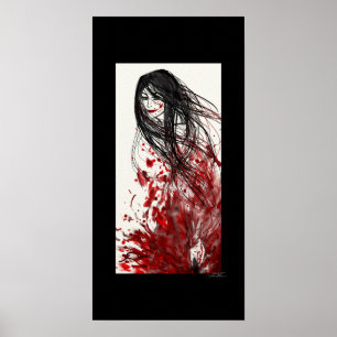 Soudain : Un Poster Abstrait Manga (GRAND)