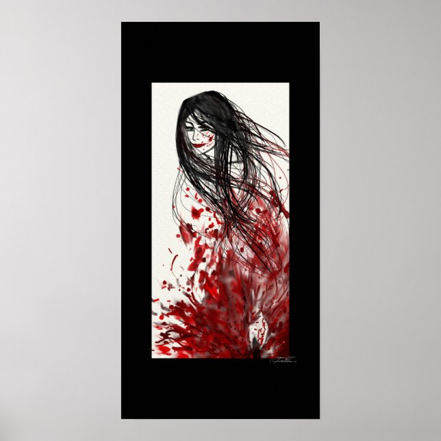 Soudain : Un Poster Abstrait Manga (GRAND) (Devant)