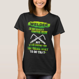 Soudeur T-shirt drôle de contrôleur obsessionnel