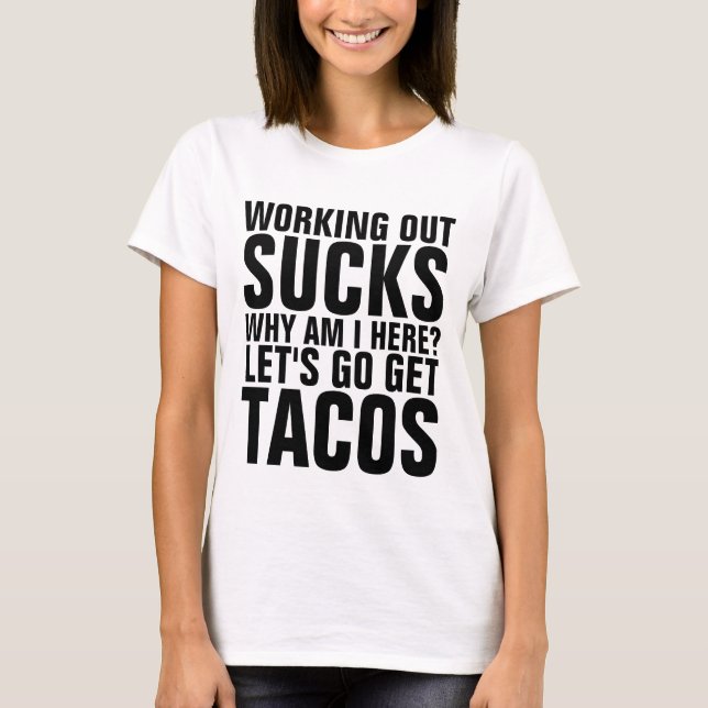 SOUFFLE D'EXERCICE, TACOS, T-shirts Funny Gym (Devant)