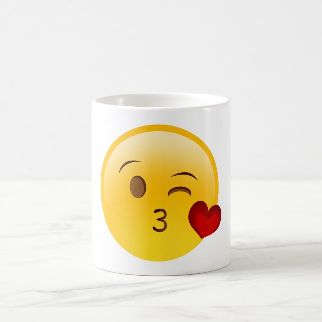 Souffle un baiser emoji mug (Centre)