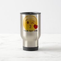 Soufflez une tasse d'emoji de baiser - ajoutez