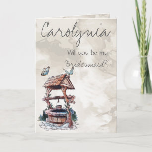 SOUHAITER BIEN BRIDESMAID INVITATION