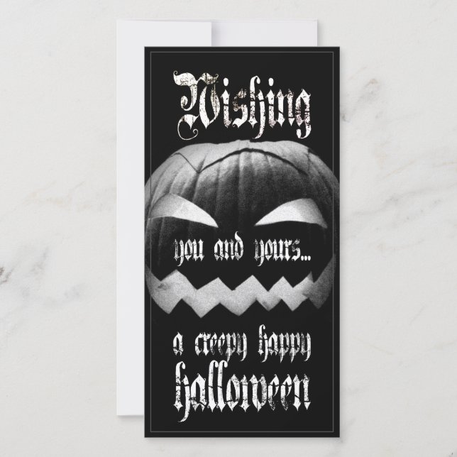 Souhaitez-vous et à vous un Halloween déplaisant e (Devant)