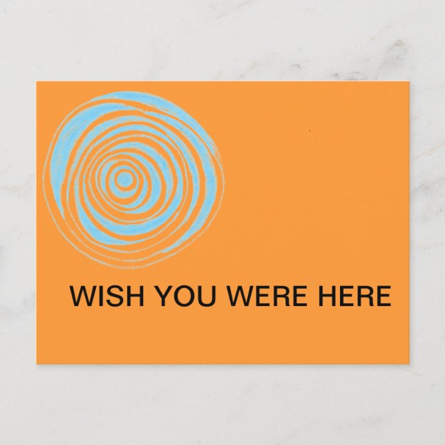 Souhaitez-Vous Être Ici Carte Postale (Devant)
