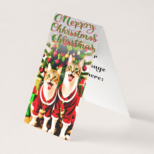 Souhaits festifs pour soeur Amoureux des chats Joy (Front)