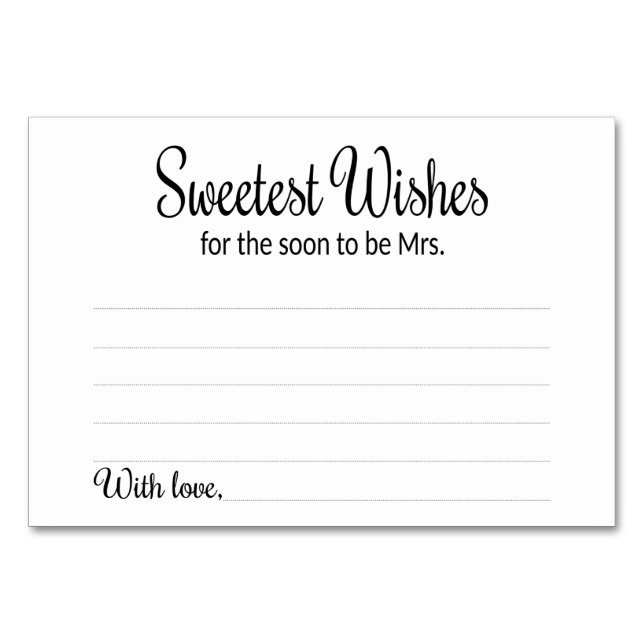 Souhaits les plus doux pour bientôt être la carte  (Devant)