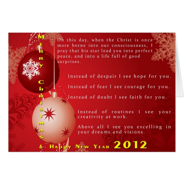 Souhaits prophétiques (Devant horizontal)