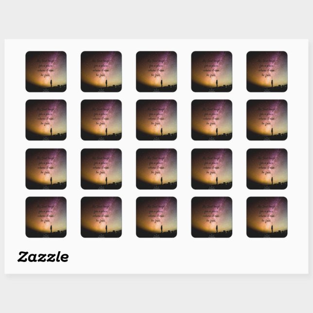 Soul Free Square Sticker (Feuille)