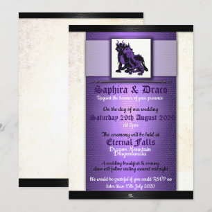 Soul Mates Dragon Wedding Invitations