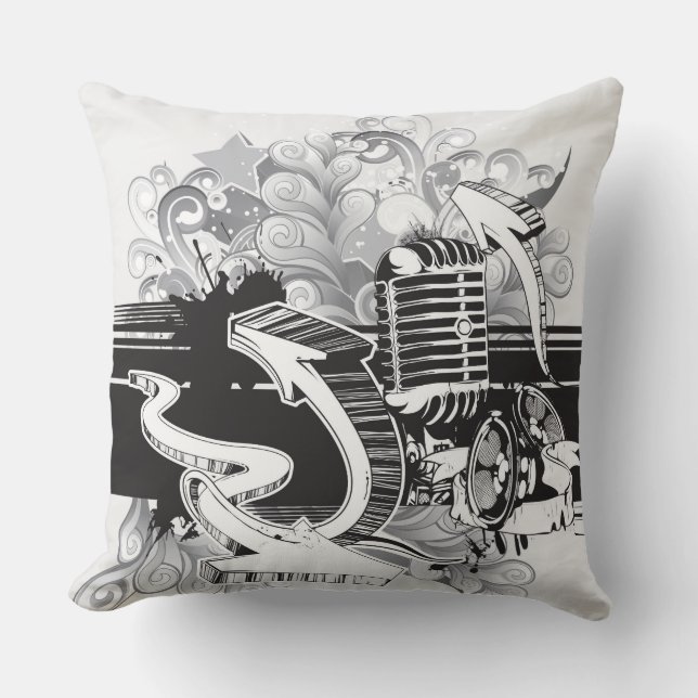 Soul Music Coussin avec Jazz Reversible (Recto)
