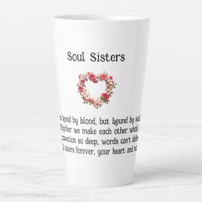 Soul Soeurs Meilleurs Amis Café / Latte Mug (Devant)