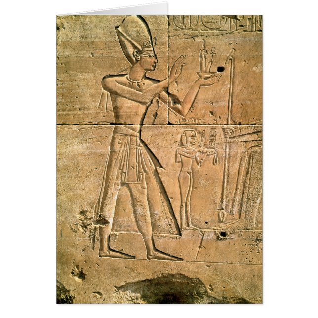 Soulagement dépeignant Tuthmosis III faisant (Devant)