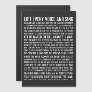 Soulevez chaque voix et chante Histoire noire