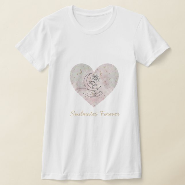 Soulmates Forever T-Shirt - Elegant Rose (Poser)