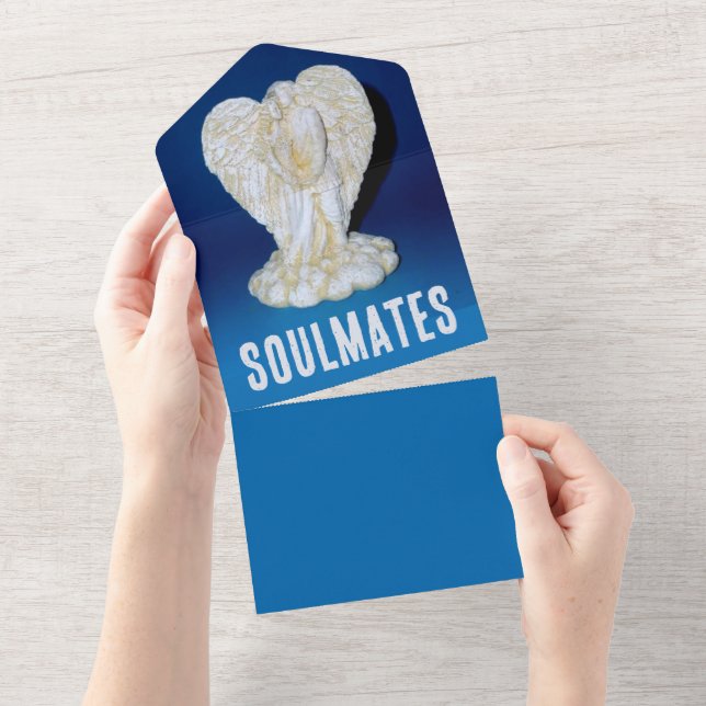 SOULMATES - Invitation de mariage tout en un (Déchirure)