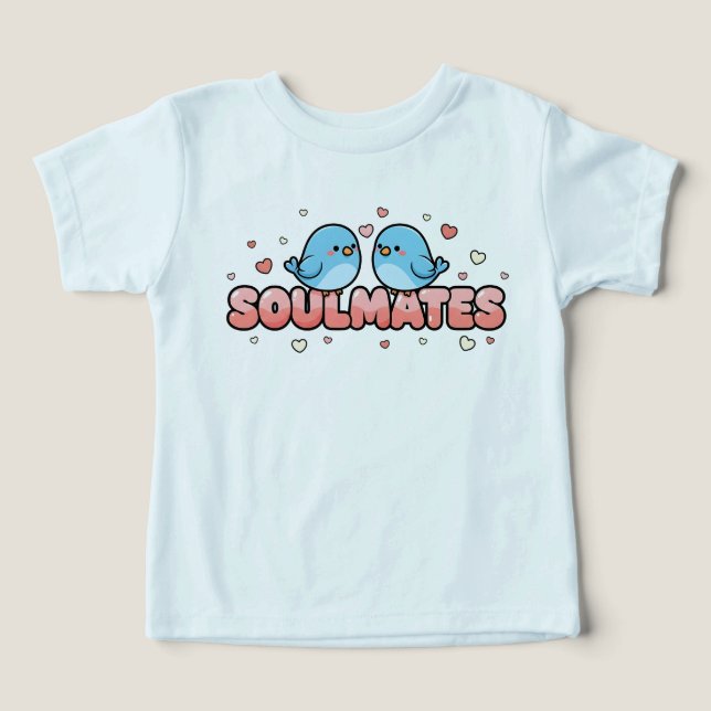 Soulmates: Kawaii Bluebirds Pastel Love (Design Recto)