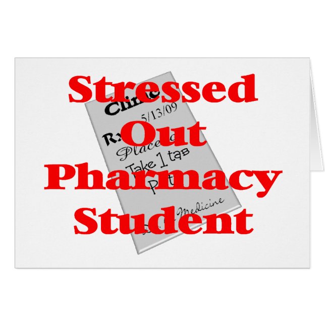 soumis à une contrainte étudiant de pharmacie (Devant horizontal)