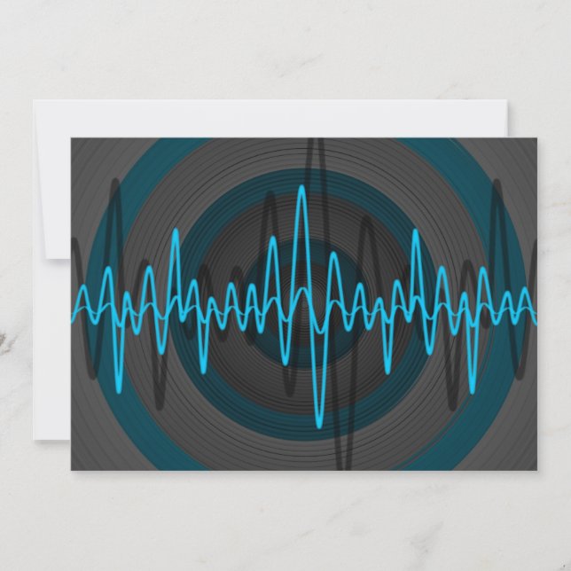 Sound Light Blue Dark invitation (Devant)