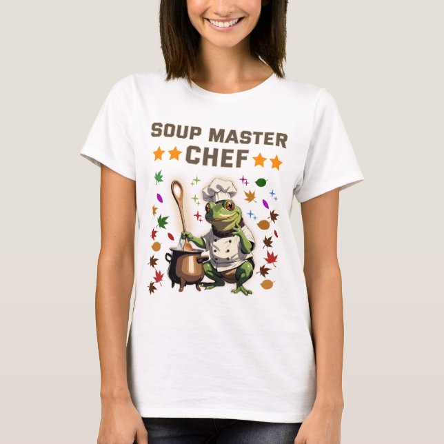  Soup Master Chef Funny Frog T-shirt Sweatshirt T (Devant)