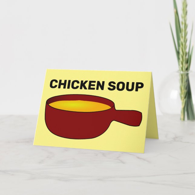 SOUPE AU POULET SE METTENT BIENTÔT CARTES DE SALUT (Devant)