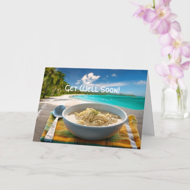 Soupe aux nouilles de poulet Obtenez une carte de  (Orchidée)