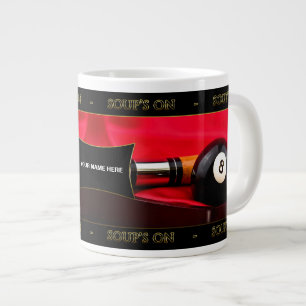 SOUPE BILLIARDS/POOL SUR JUMBO MUG
