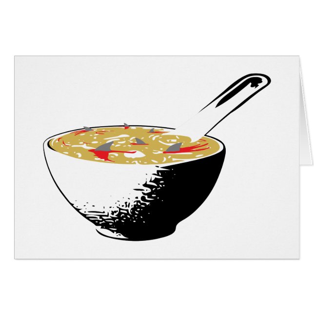 soupe d'ailerons de requin (Devant horizontal)