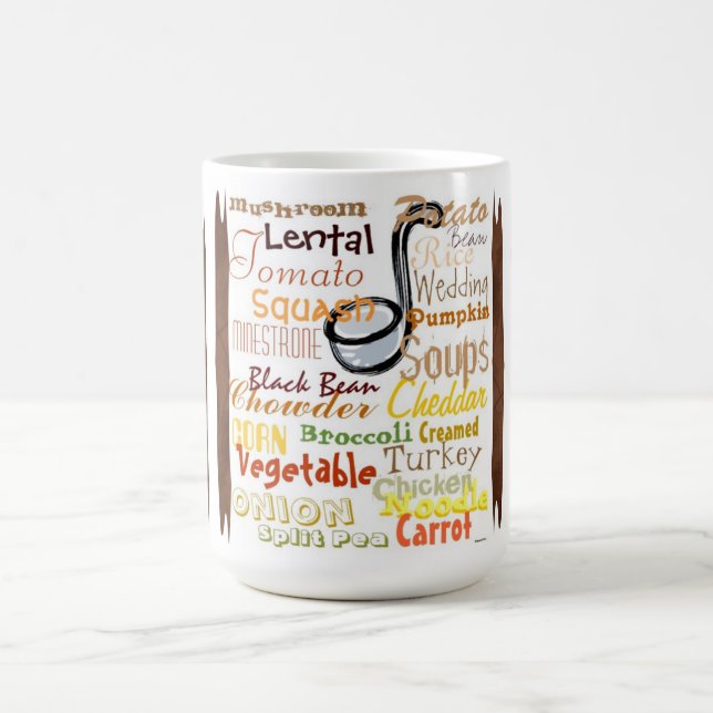 Soupe d'automne (marron) Mug (Centre)