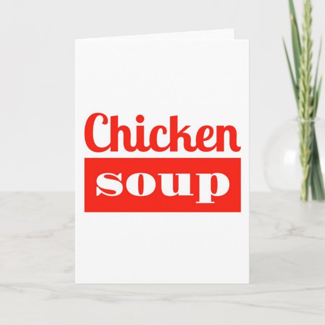 Soupe de poulet - Obtenez une carte de bien-être (Devant)