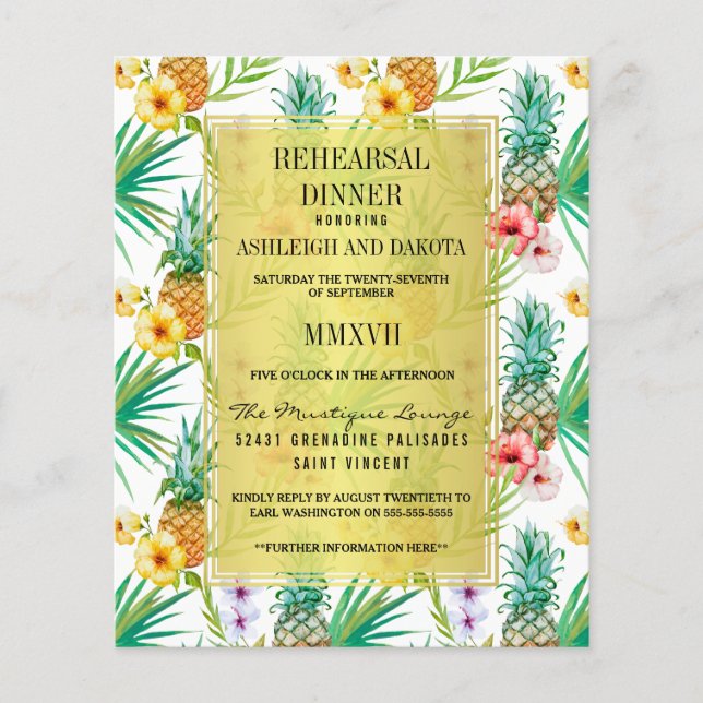 Souper de répétition d'hibiscus à ananas exotiques (Devant)