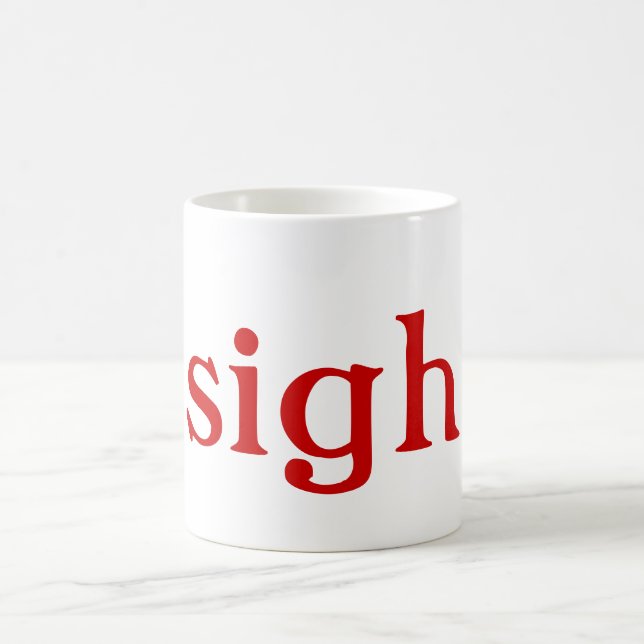 Soupir : mugs (texte rouge) (Centre)