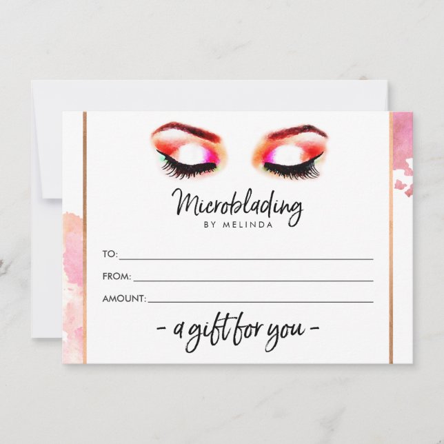 Sourcils au pinceau à l'aquarelle créative Cadeau  (Devant)