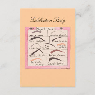 Sourcils de célébrités ~  Invitations / RSVP