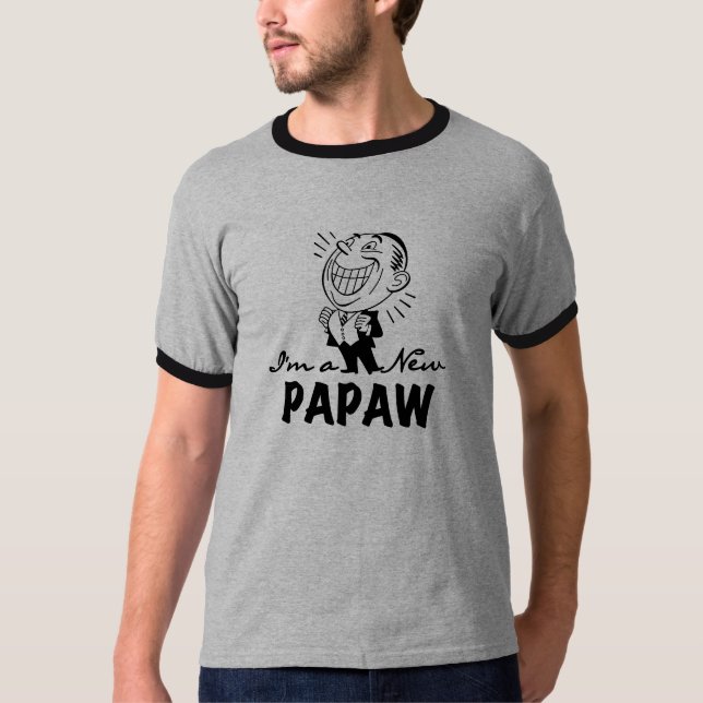 Souriant de nouveaux t-shirts et cadeaux Papaw (Devant)