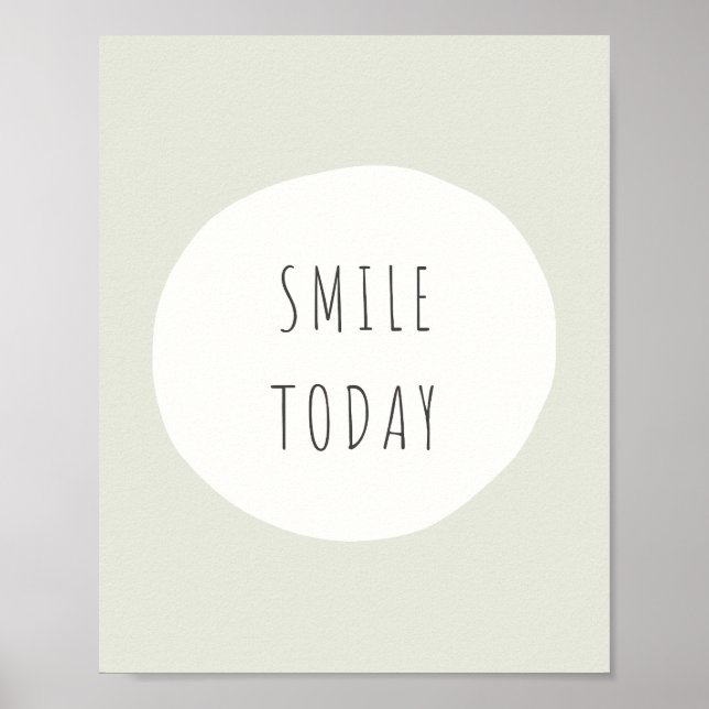 souriez aujourd'hui. Poster et impression (Devant)