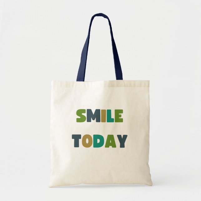 souriez aujourd'hui. Sacs à provisions (Devant)