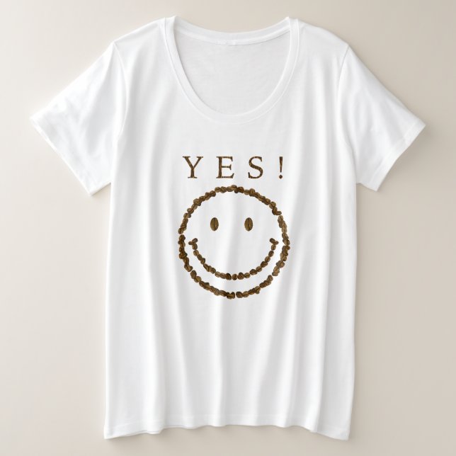 Souriez avec des haricots au café (Design devant)