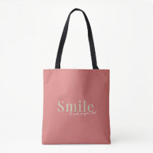 Souriez c’est bon pour votre sac fourre-tout de l’