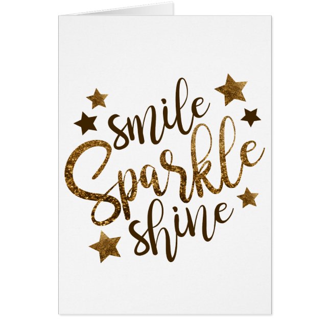 Souriez, Étincelle, Brille (Devant)