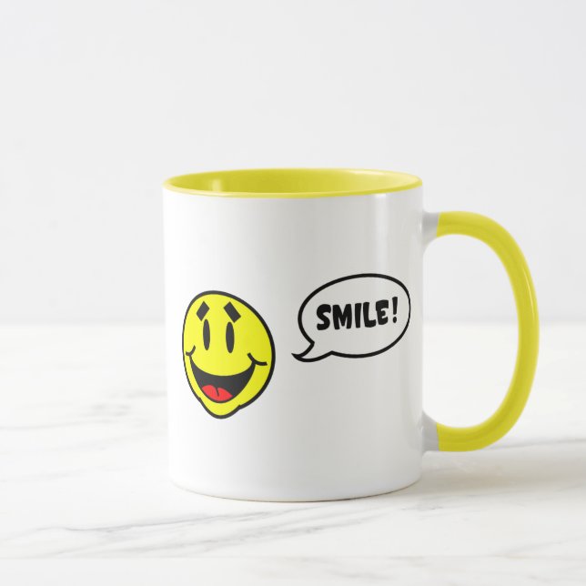 Souriez ! J'AI DIT SOURIRE ! Café Mug (Droite)